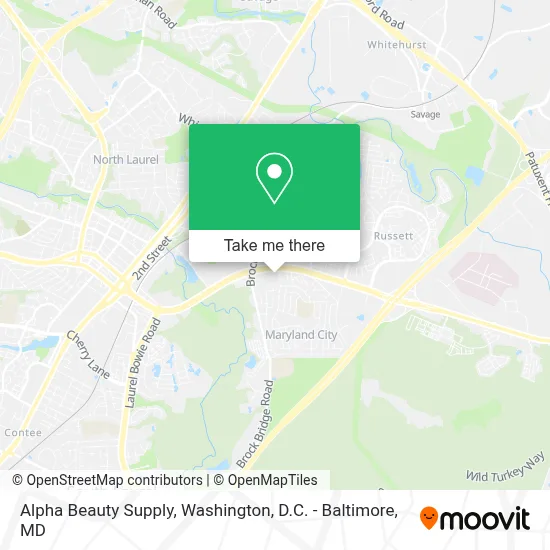 Alpha Beauty Supply map