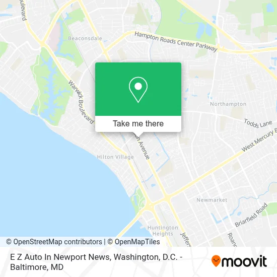 E Z Auto In Newport News map