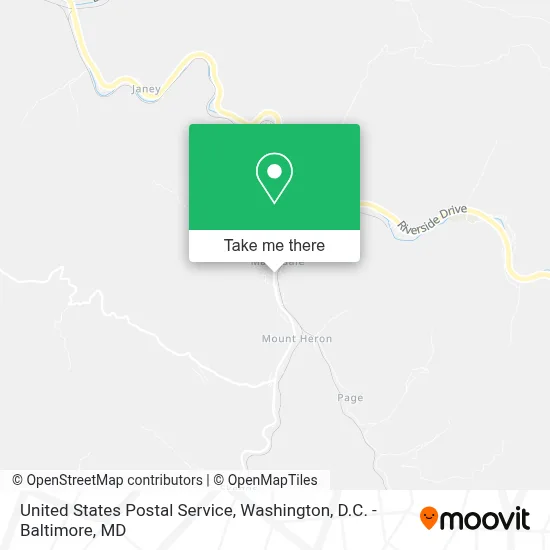 United States Postal Service map