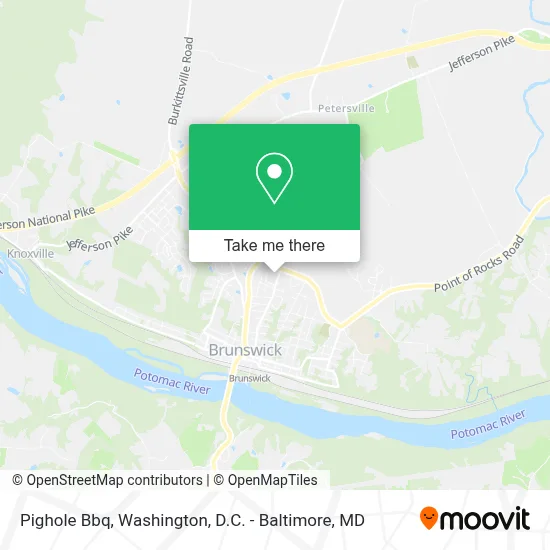 Pighole Bbq map