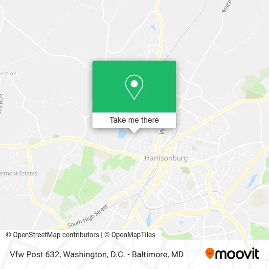 Vfw Post 632 map