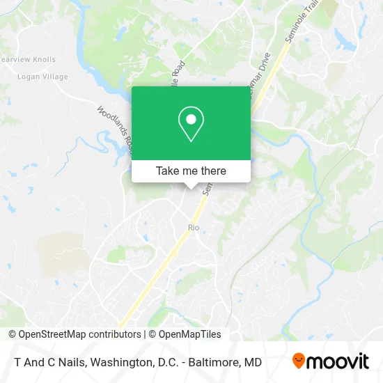 T And C Nails map