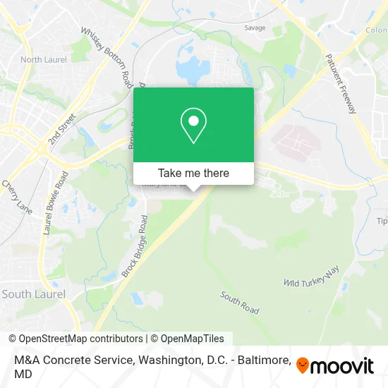 M&A Concrete Service map