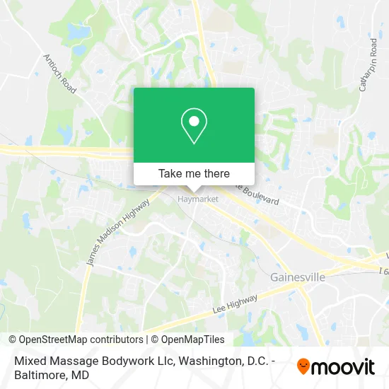 Mixed Massage Bodywork Llc map