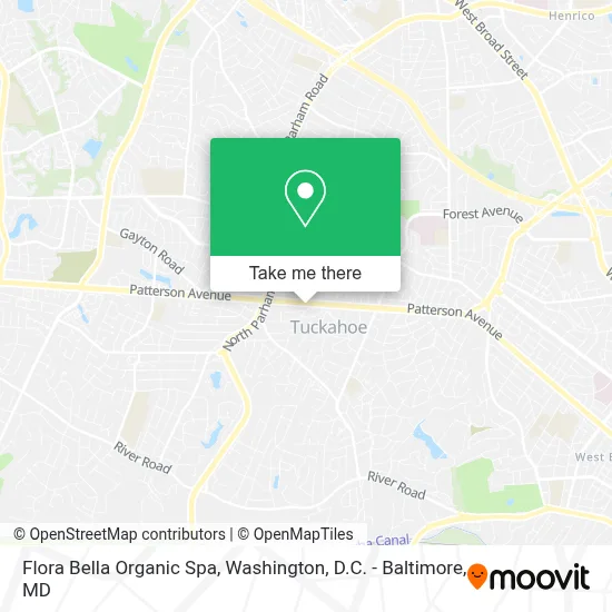 Flora Bella Organic Spa map