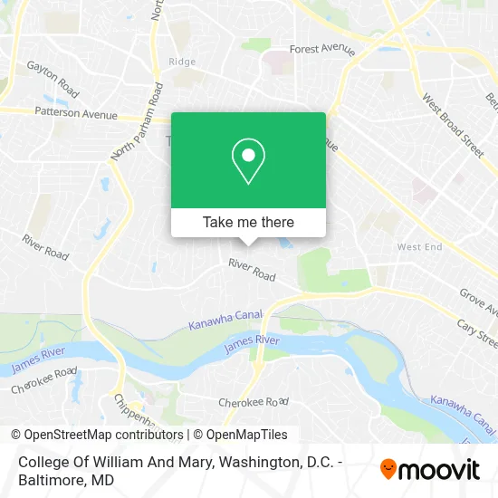 College Of William And Mary map