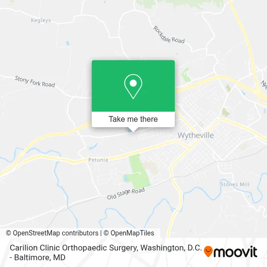 Carilion Clinic Orthopaedic Surgery map