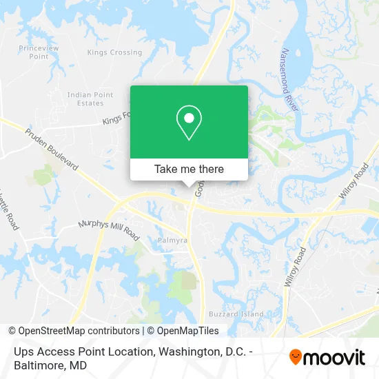 Ups Access Point Location map