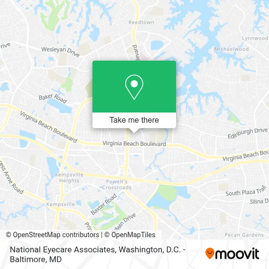 National Eyecare Associates map