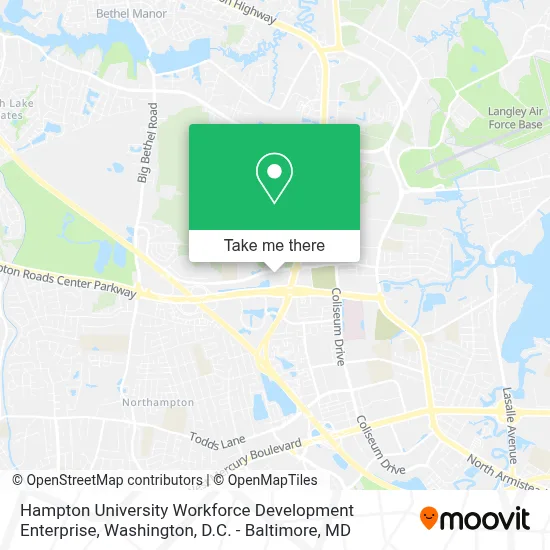 Hampton University Workforce Development Enterprise map