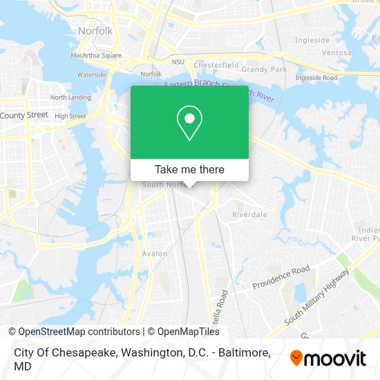 City Of Chesapeake map