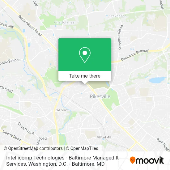 Intellicomp Technologies - Baltimore Managed It Services map