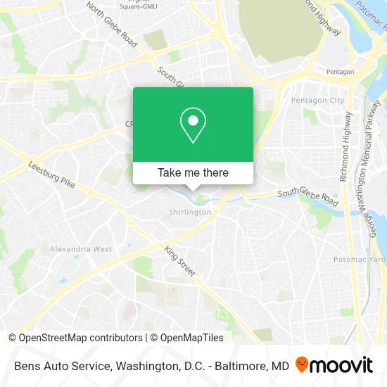 Bens Auto Service map