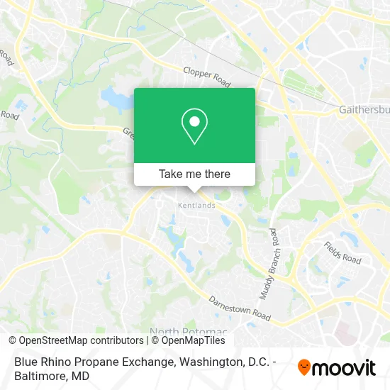 Blue Rhino Propane Exchange map