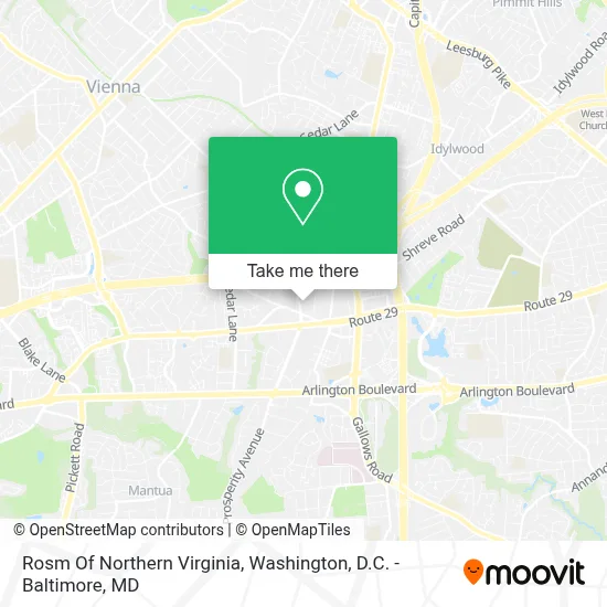 Rosm Of Northern Virginia map