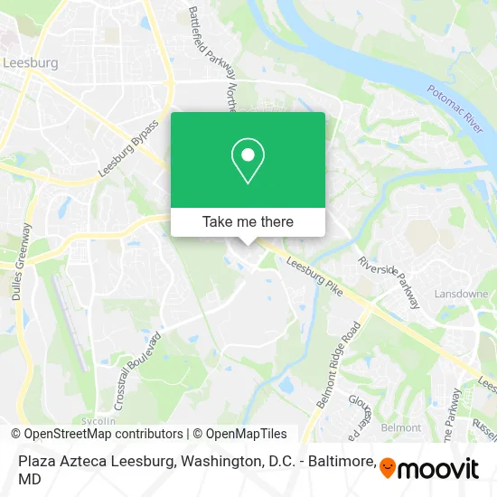 Plaza Azteca Leesburg map