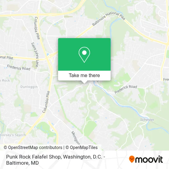 Punk Rock Falafel Shop map