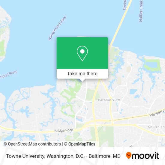 Towne University map