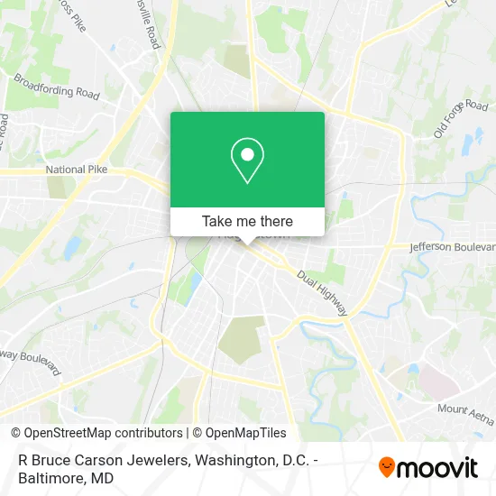 R Bruce Carson Jewelers map