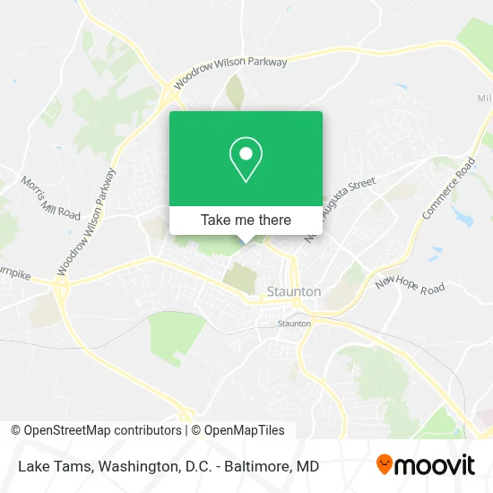 Lake Tams map