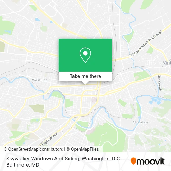 Skywalker Windows And Siding map