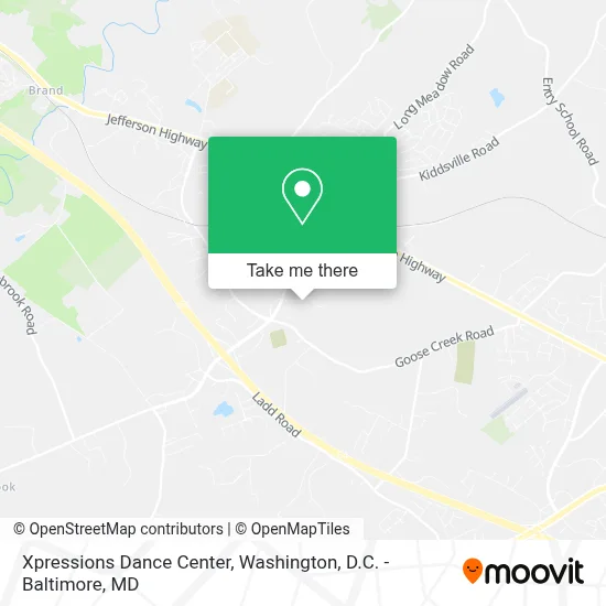 Xpressions Dance Center map