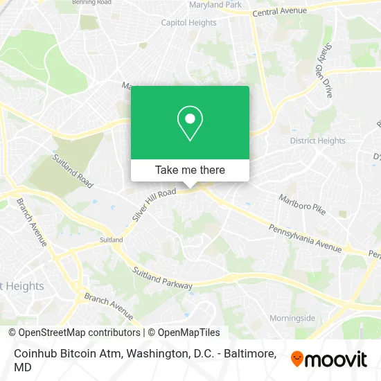 Coinhub Bitcoin Atm map