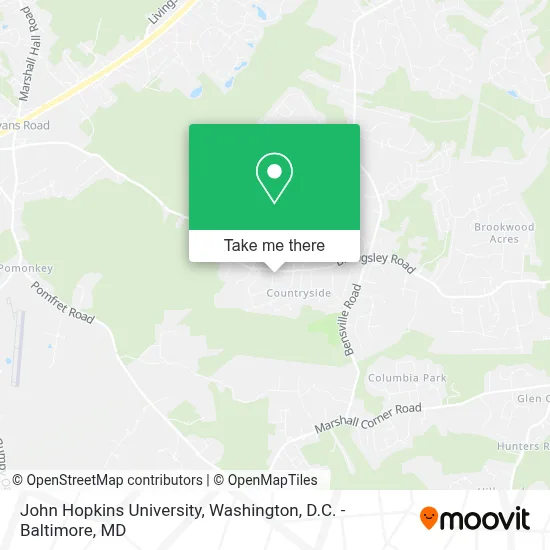 John Hopkins University map