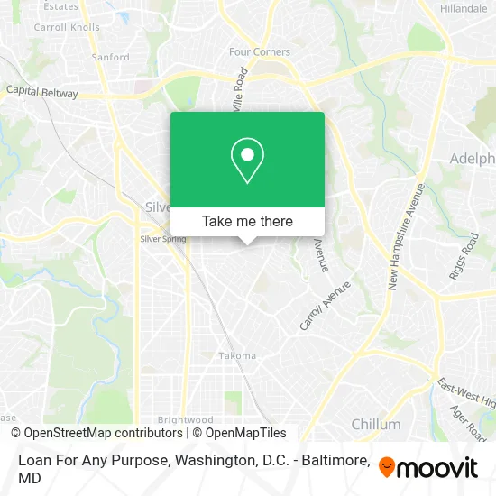 Loan For Any Purpose map