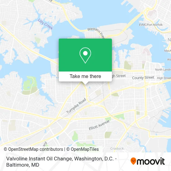 Valvoline Instant Oil Change map
