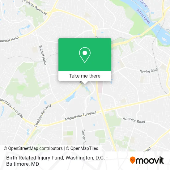 Birth Related Injury Fund map