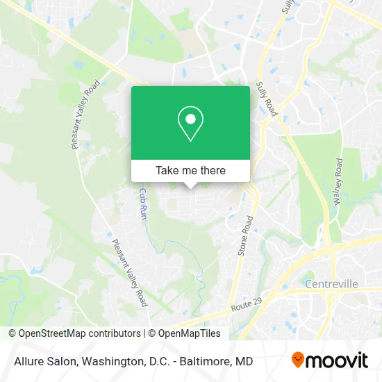 Allure Salon map