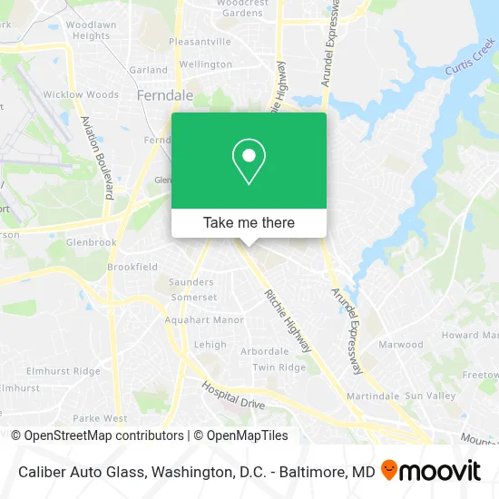 Caliber Auto Glass map