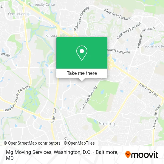 Mg Moving Services map