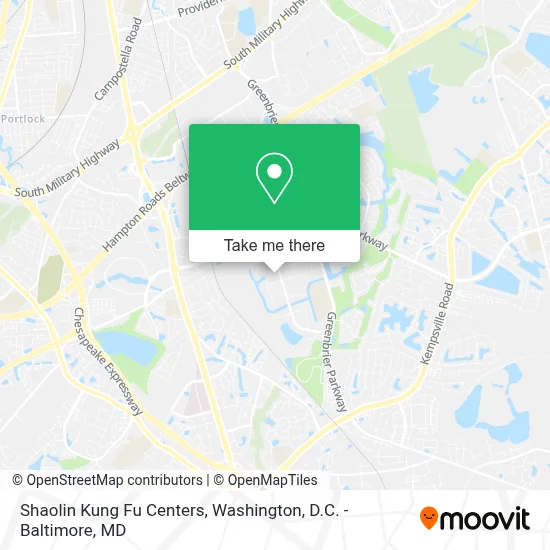 Shaolin Kung Fu Centers map