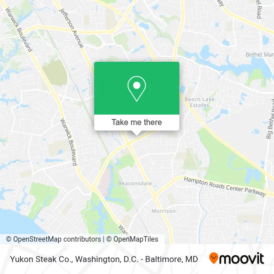Yukon Steak Co. map