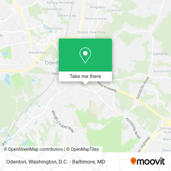 Odenton map