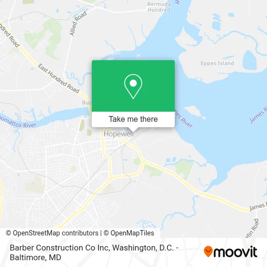 Barber Construction Co Inc map