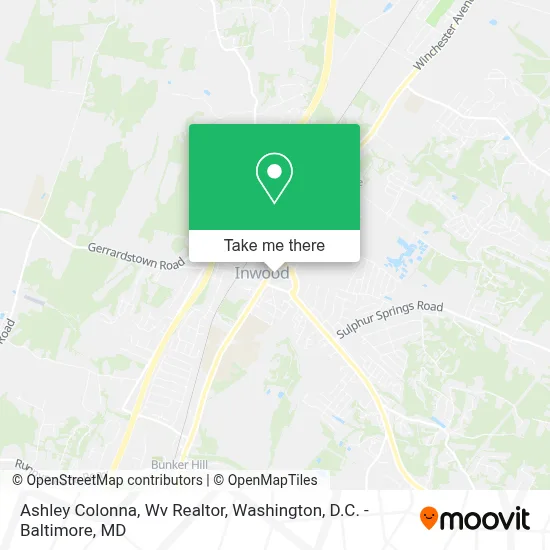 Ashley Colonna, Wv Realtor map
