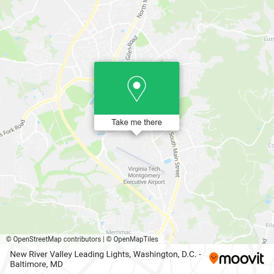 New River Valley Leading Lights map