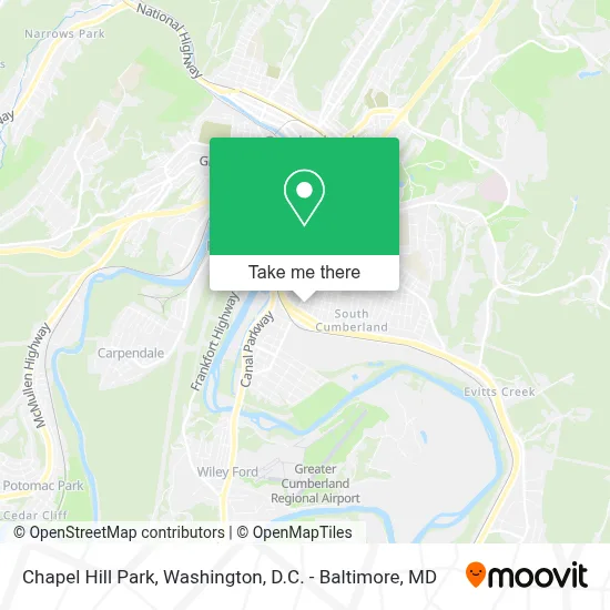 Chapel Hill Park map