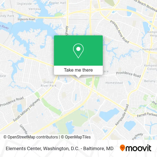 Elements Center map