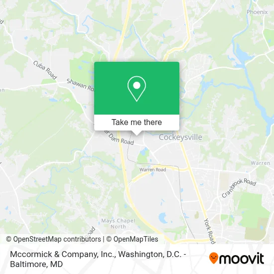 Mccormick & Company, Inc. map