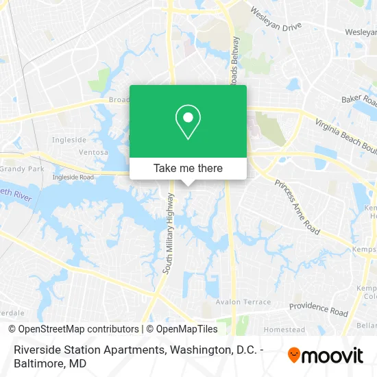 Riverside Station Apartments map