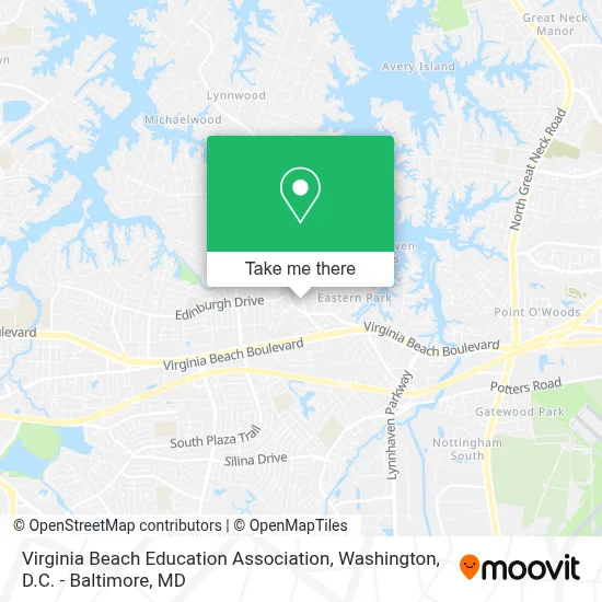 Virginia Beach Education Association map