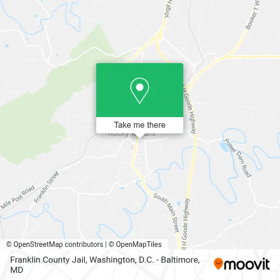 Franklin County Jail map