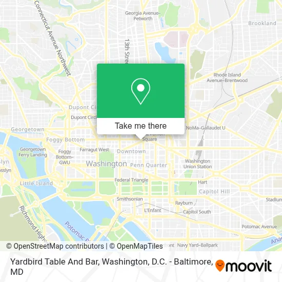 Yardbird Table And Bar map