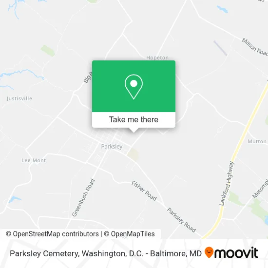 Parksley Cemetery map