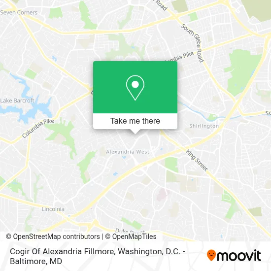 Cogir Of Alexandria Fillmore map