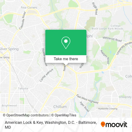 American Lock & Key map